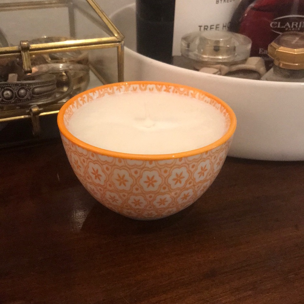 Homemade watermelon scented candle!